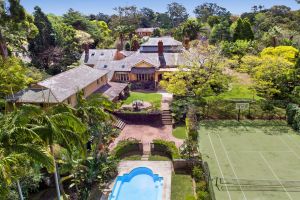 The grounds at Berith Park, in Wahroonga, include a pool, a tennis court and a golf driving range.