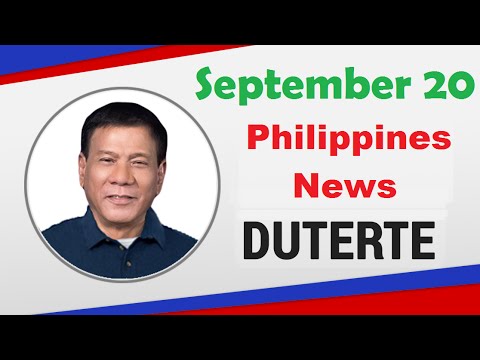 President Duterte Philippines News September 20, 2016