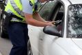 A man has allegedly blown more than four times over the limit after police said they found him asleep at the wheel in ...