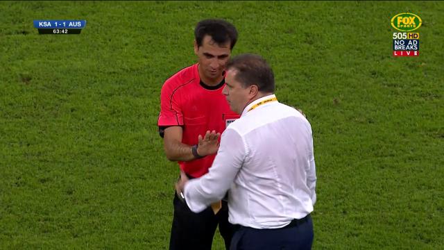 Ange blows up at Saudi player