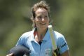 Pay breakthrough: Ellyse Perry playing for the Breakers, who are the first fully professional women's team in world ...