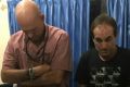 British man DM (left) and Australian GS arrested in Bali for allegedly possessing hashish.