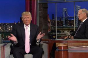 Donald Trump on <i>The Late Show</i> with David Letterman.