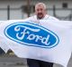 Laid-off Ford worker Nick Doria leaving the Broadmeadows plant at the end of his last shift, he's worked there for 22 years. 