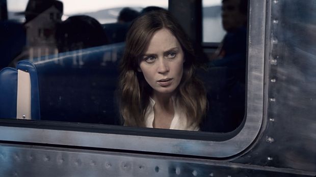 The Girl on the Train starring Emily Blunt as Rachel Watson.