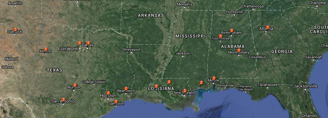 Any Major American Road Trip - Stage 2 map