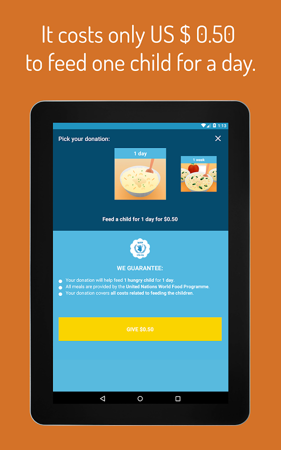    ShareTheMeal – Help children- screenshot  