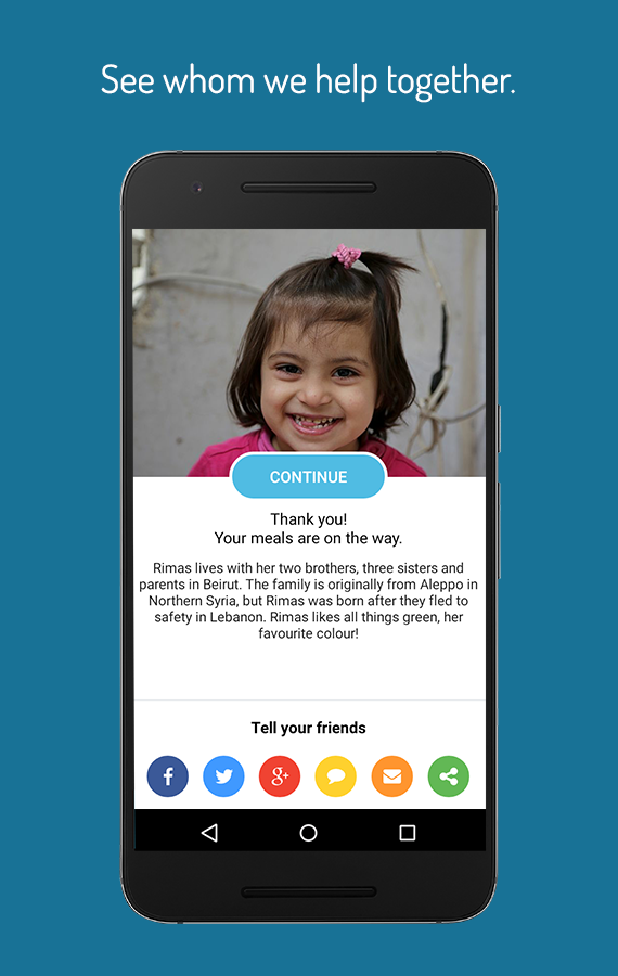    ShareTheMeal – Help children- screenshot  