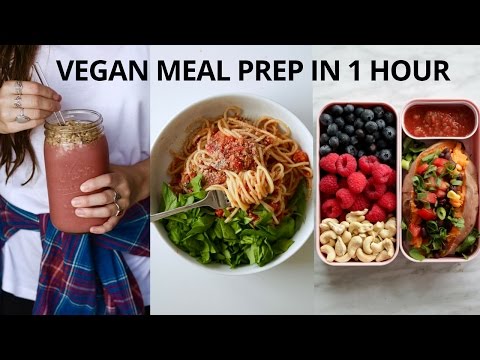 VEGAN MEAL PREP FOR THE WEEK (IN 1 HOUR)