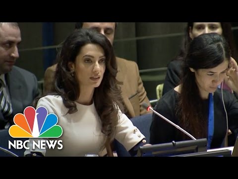 Amal Clooney Criticizes World Response To Yazidi Genocide | NBC News