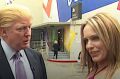 A clip from the 2005 video of Donald Trump on the set of <i>Days of Our Lives</i>, which emerged on Friday, with Arienne ...