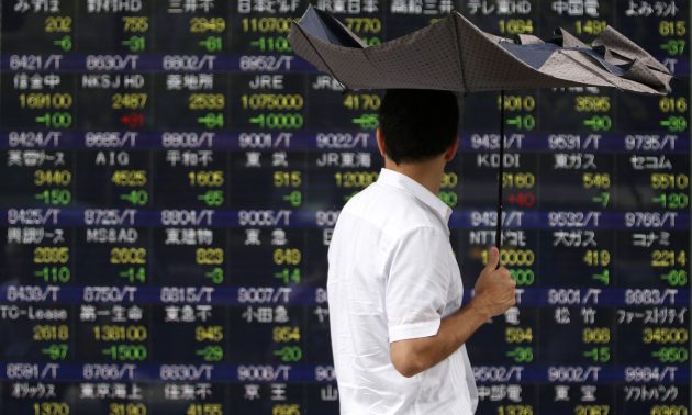 MSCI's broadest index of Asia-Pacific shares outside Japan,  .MIAPJ0000PUS, was barely in the black.
Photo: Reuters / Yuya Shino