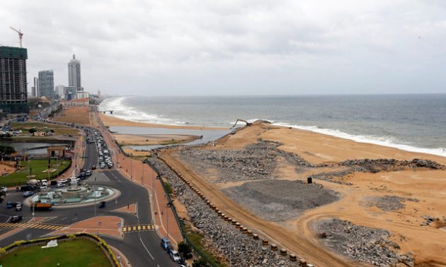 A general view of the China-funded Colombo International Financial City's 
construction site. REUTERS/Dinuka Liyanawatte