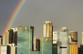 Sydney sky line, AFR PROPERTY, 29th of April 2009, Photo Jessica Hromas Sydney office towers as see from Pyrmont. ...