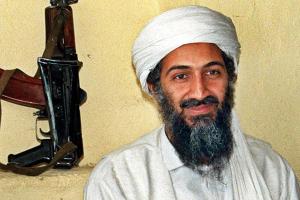 Al-Qaida-Chef Osama Bin Laden an einem unbekannten Ort in Afghanistan. Sein Sohn schwört jetzt Rache für seinen getöteten Vater