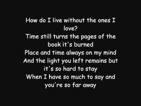 Avenged Sevenfold - So Far Away LYRICS