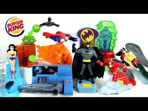 Justice League Burger King 2003 Toys Complete Set Superman Batman Wonder Woman