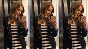 Bec Judd's followers dismayed by her skinny jeans post 11 days after giving birth to her twins boys.