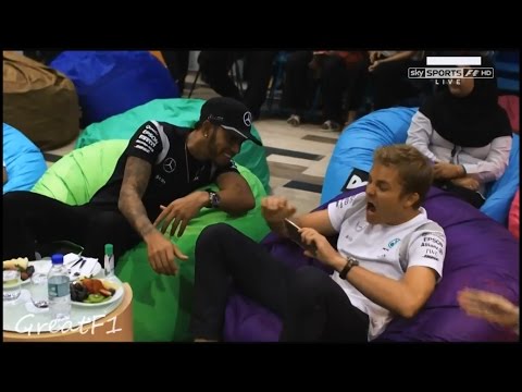 Behind the Scenes in Kuala Lumpur with Nico Rosberg and Lewis Hamilton. Malaysian GP 2016