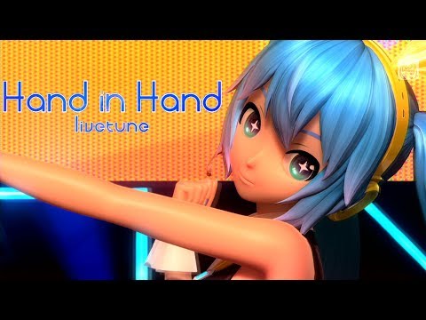 [60fps Full風] Hand in Hand - Hatsune Miku 初音ミク Project DIVA Arcade English lyrics Romaji subtitles