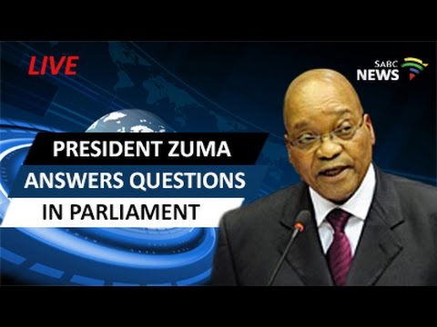 President Zuma answers oral questions in Parliament