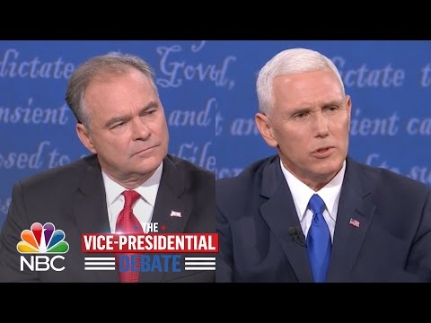 VP Candidates Mike Pence, Tim Kaine Debate Abortion And Faith | NBC News