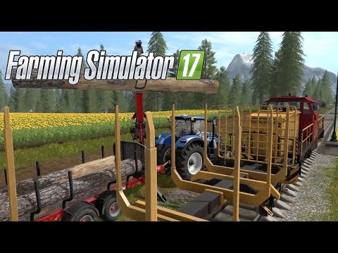 Farming Simulator 17 - Official Gameplay #3: Life on the Railroad