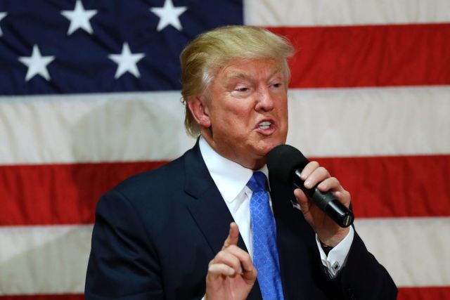 Republican presidential candidate Donald Trump speaks at a town hall-style forum, Thursday, Oct. 6, 2016.