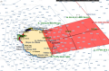 The MH370 search area off Reunion Island's east coast.