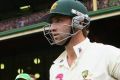 Phillip Hughes walks out to bat in a Test  at the SCG in 2010. 