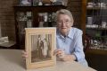 Marie MacIver with her wedding day photo.