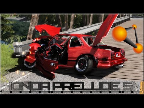 BeamNG Drive Honda Prelude SN Crash Testing #129 HD #Insanegaz #BeamNG