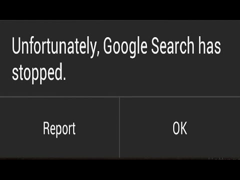 fixing (unfortunately Google search has stopped) Error for android