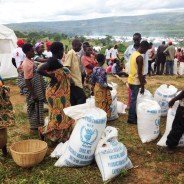 Burundian refugees in Rwanda’s Mahama refugee camp near the Burundian border in May 2015