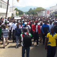 Burundians demonstrate in support of their defense and security forces after their defeat of an early morning Dec. 11 attack on three of the country's army bases. – Photo: Burundi 24