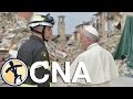 Pope Francis pays surprise visit to Amatrice