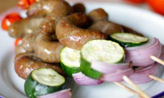 sausage kebabs