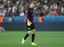 England goalkeeper Joe Hart walks on the pitch during the Euro 2016 round of 16 soccer match between England and Iceland, at the Allianz Riviera stadium in Nice, France