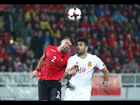 Diego Costa Goal - Albania vs Spain 0-2 (World Cup Qualification) 2016