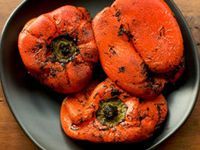 How to roast and peel capsicum