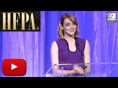 (Video) Emma Stone's Full SPEECH @ Hollywood Foreign Press Association | Lehren Hollywood