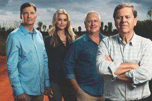 From left: former One Nation politician David Oldfield; former Miss Universe Australia Renae Ayris;TV celebrity Ian ...