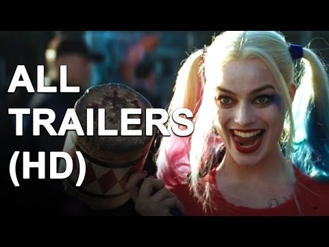 SUICIDE SQUAD - All Trailers (2016)