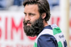 Jimmy Bartel, of Geelong, is set to lose his beard at Crown on Tuesday.