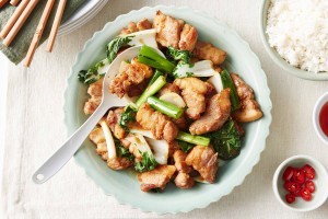 Chinese-style pork rib stir-fry