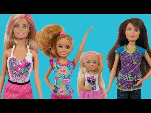 CHELSEA is acting silly! DOLLHOUSE playing! BARBIE, Stacie & Skipper educate Chelsea