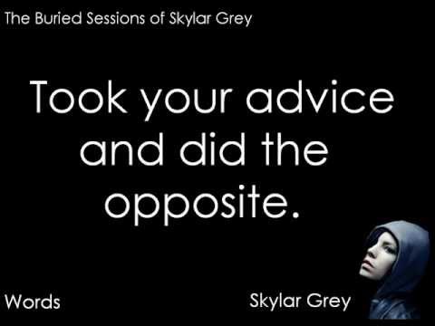 Skylar Grey - Words Lyrics Video