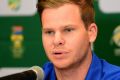 JOHANNESBURG, SOUTH AFRICA - SEPTEMBER 21: Steve Smith (Captain) during the Australia arrival press conference at ...