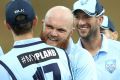 Resilient: Doug Bollinger celebrates the wicket of Tim Ludeman in NSW's Matador Cup clash with South Australia.