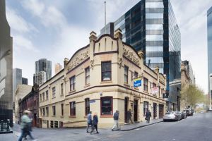 Tavistock House, at, 383 - 387 Flinders Lane, started life as the Ship Inn in 1850.